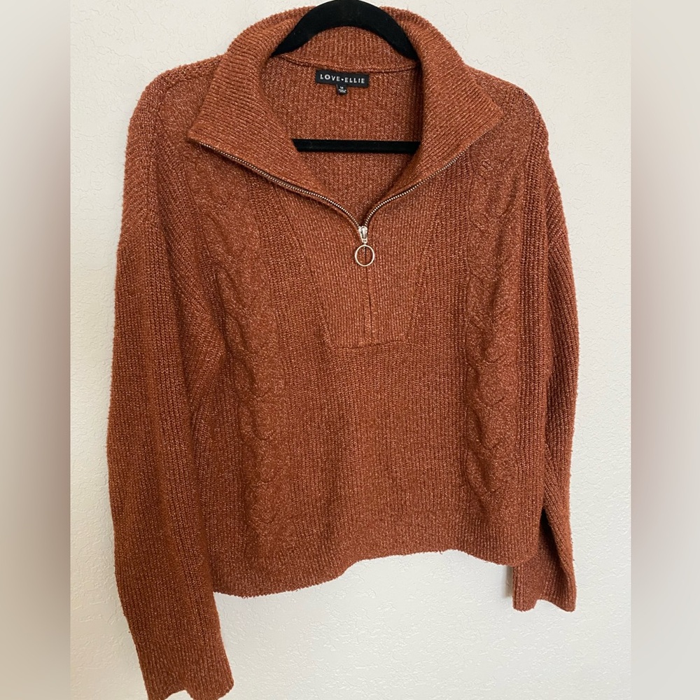 Love Ellie quarter zip sweater